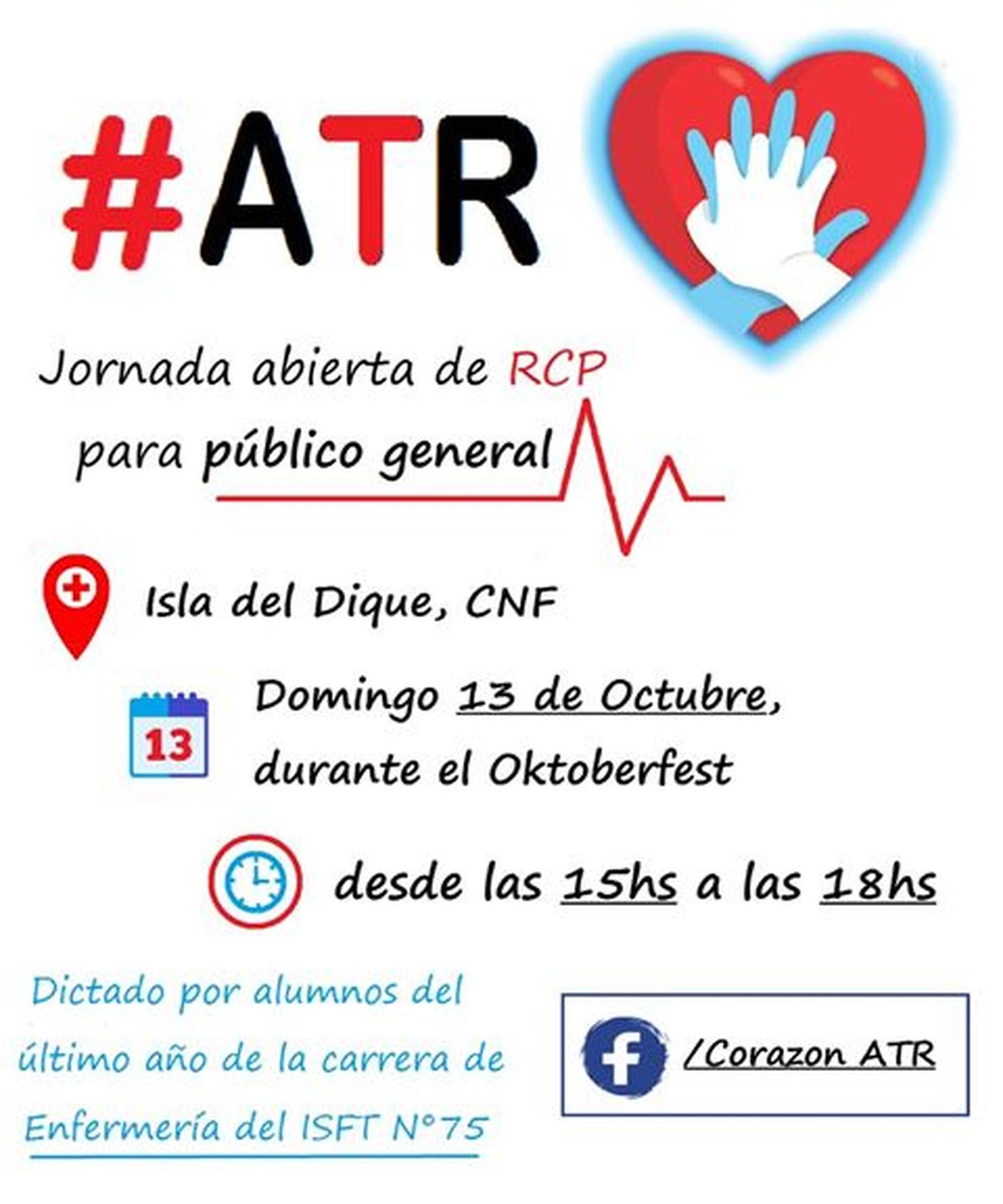 Alumnos de la carrera de Enfermería realizarán este domingo una jornada abierta de RCP