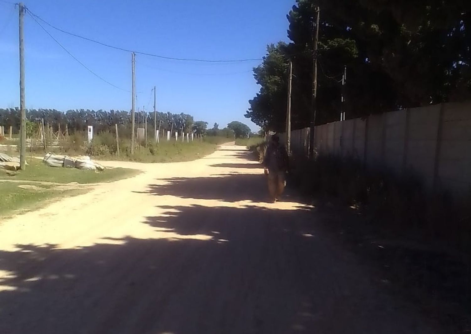 Calle Güemes: “¿Podría pasar el regador?”