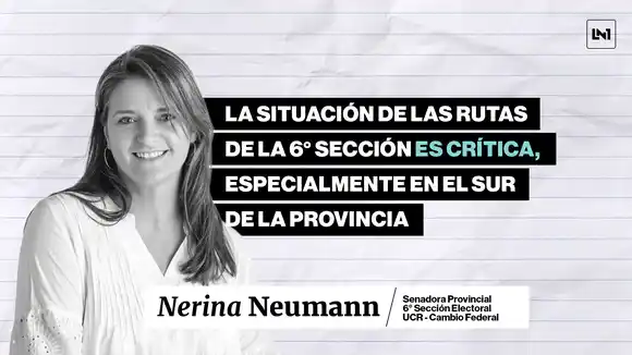 "Las rutas del sur están destruidas": la senadora Neumann denunció abandono y pidió usar fondos decomisados a Cristina