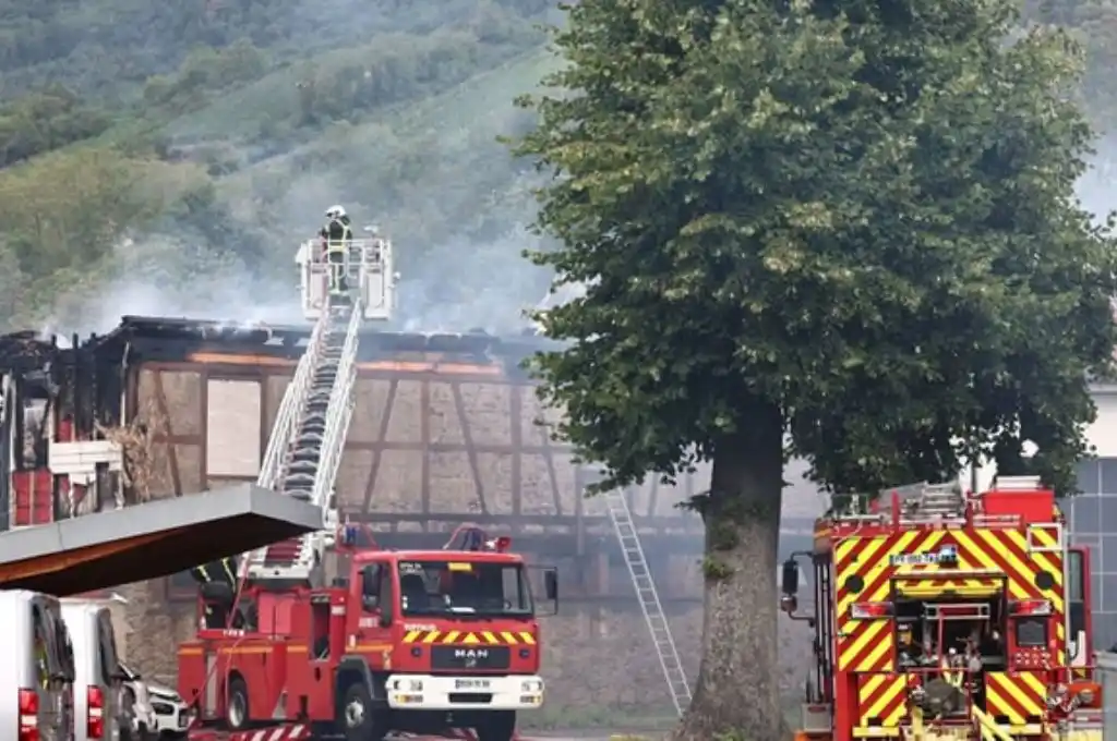 Incendio en un albergue
