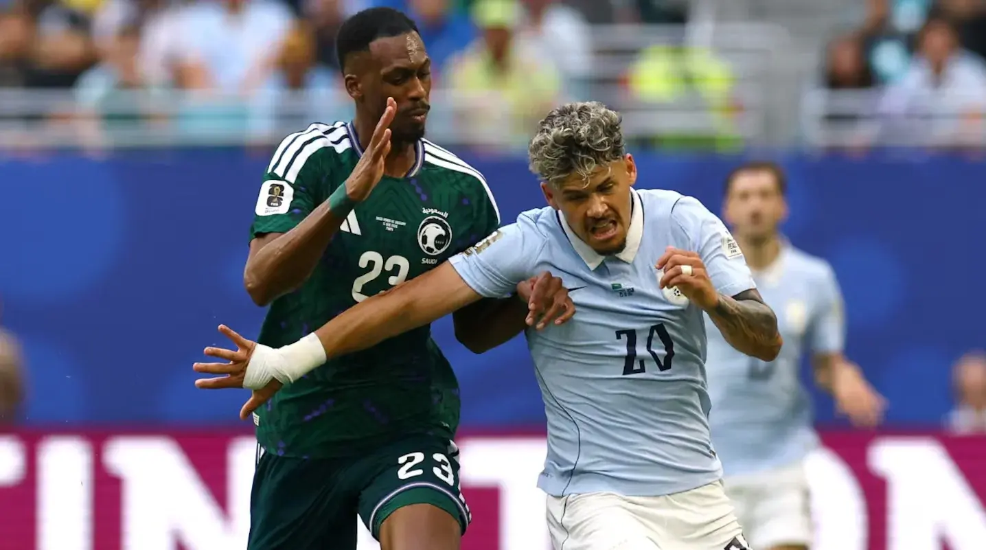 Uruguay reaccionó a tiempo y rescató un empate ante Arabia Saudita en Miami