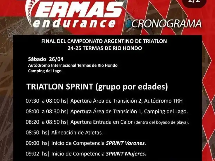 El gualeyo José Luis Lazo compite en la gran final del Campeonato Argentino de Triatlón