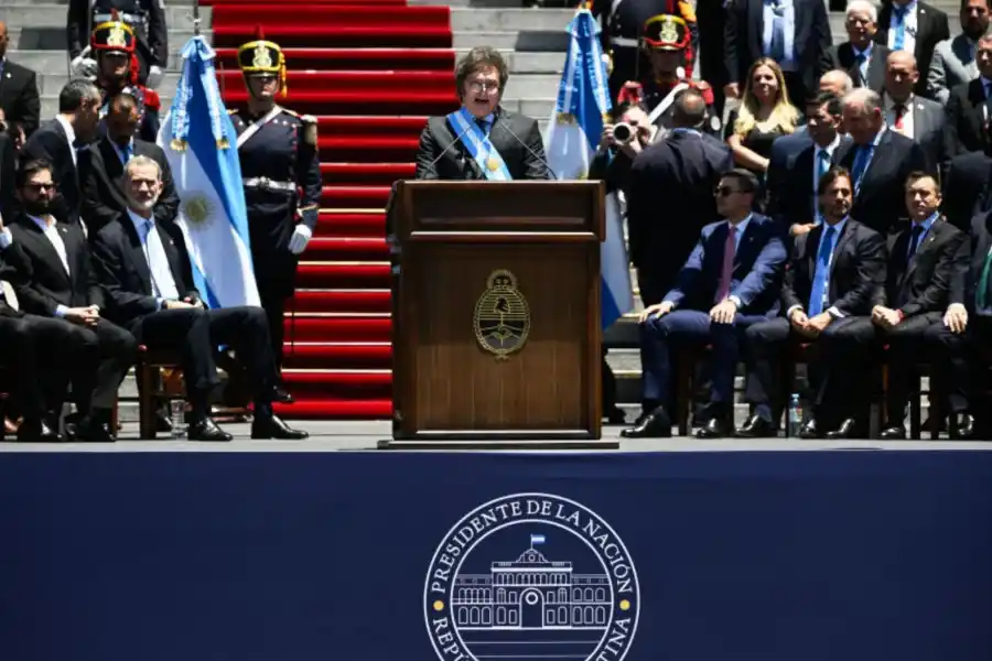 Javier Milei y su primer discurso presidencial: “Que quede claro, hoy comienza una nueva era en Argentina”