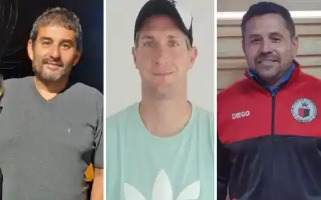 Los técnicos Daniel Cuello, Julián Lovera y Diego Nieto