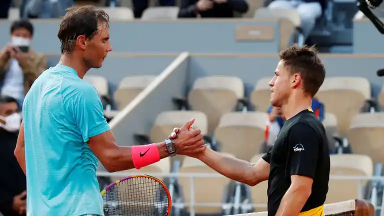Rafael Nadal no escatimó en elogios para Diego Schwartzman tras vencerlo