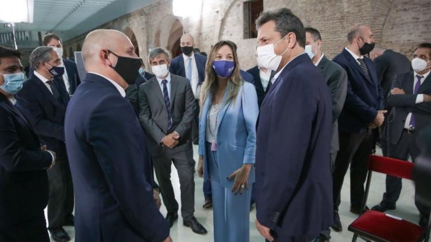Con Massa y Guerrera, firman en el Puerto el convenio para la obra del Espigón Nº 1 que anunció Meoni