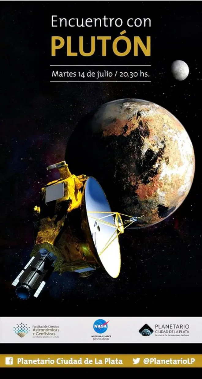  La Plata: El Planetario transmitirá la histórica llegada de "New Horizons" a Plutón