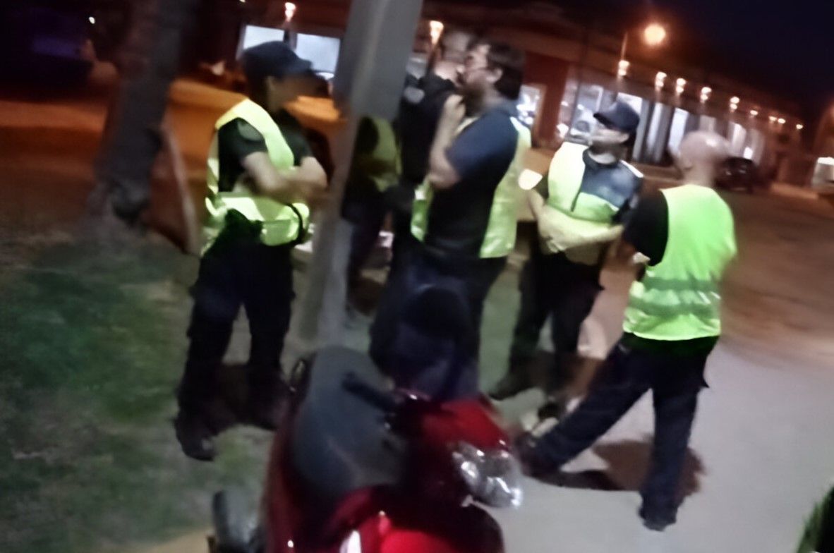El operativo, montado en el acceso a la ciudad por ruta 191, tras las vías del Ferrocarril.