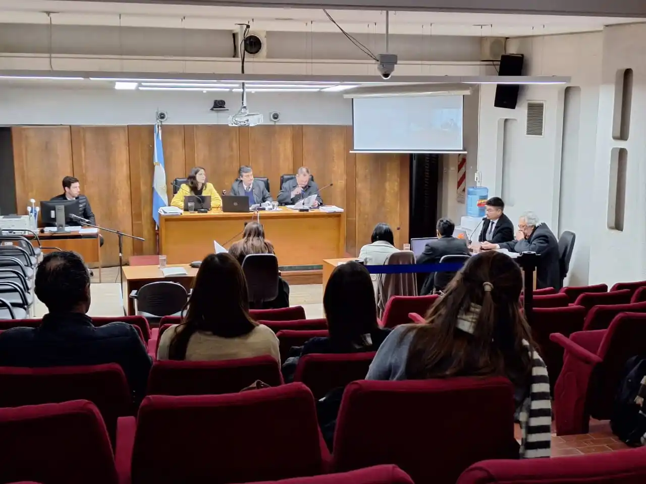 La última audiencia de testigos, previo a los alegatos del próximo viernes. Foto: Sur24.