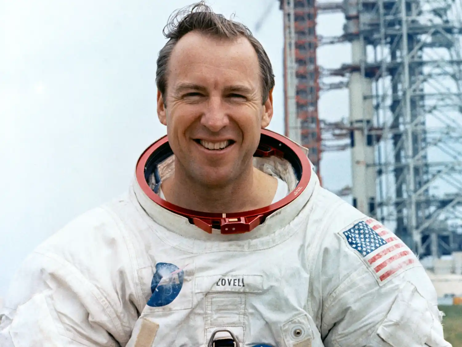 Jim Lovell, astronauta estadounidense y comandante de la misión Apolo 13.