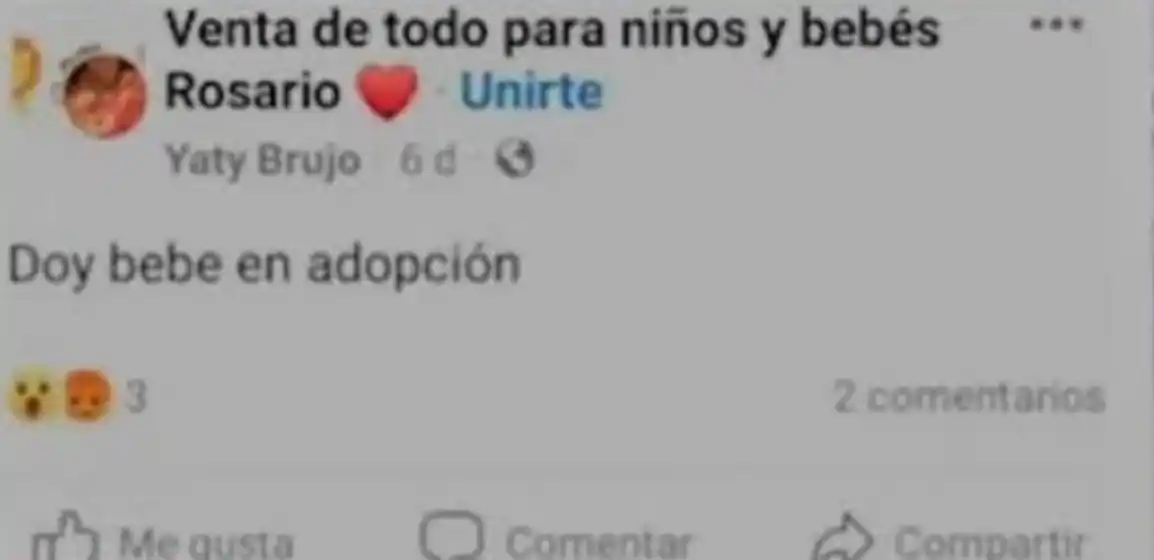 Un hombre irá a juicio por intentar vender a su beba a través de Facebook