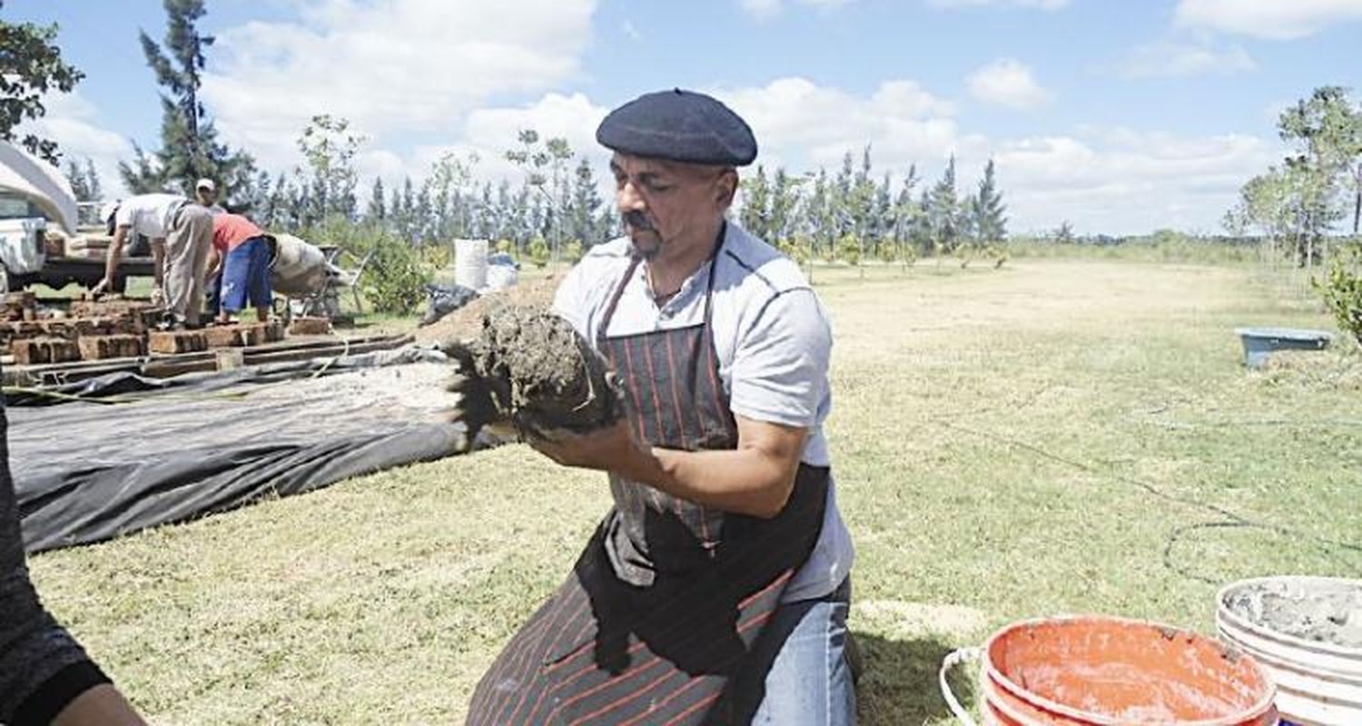 El maestro Carlos Moreyra en Las Amalias