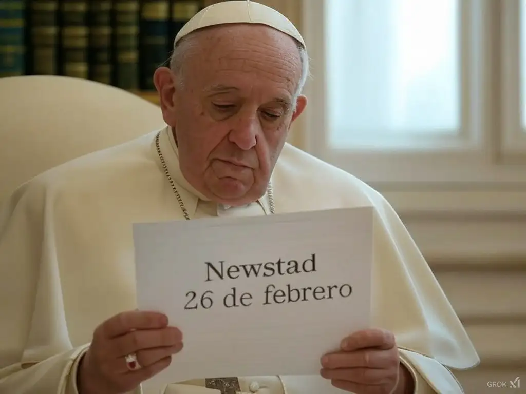 Santoral. Francisco, leyendo el Santoral del 26 de febrero.