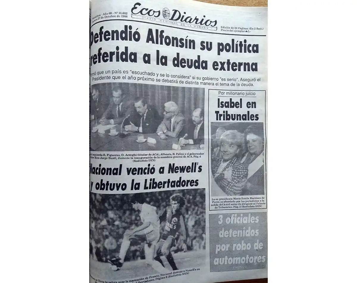 Jueves 27 de octubre de 1988