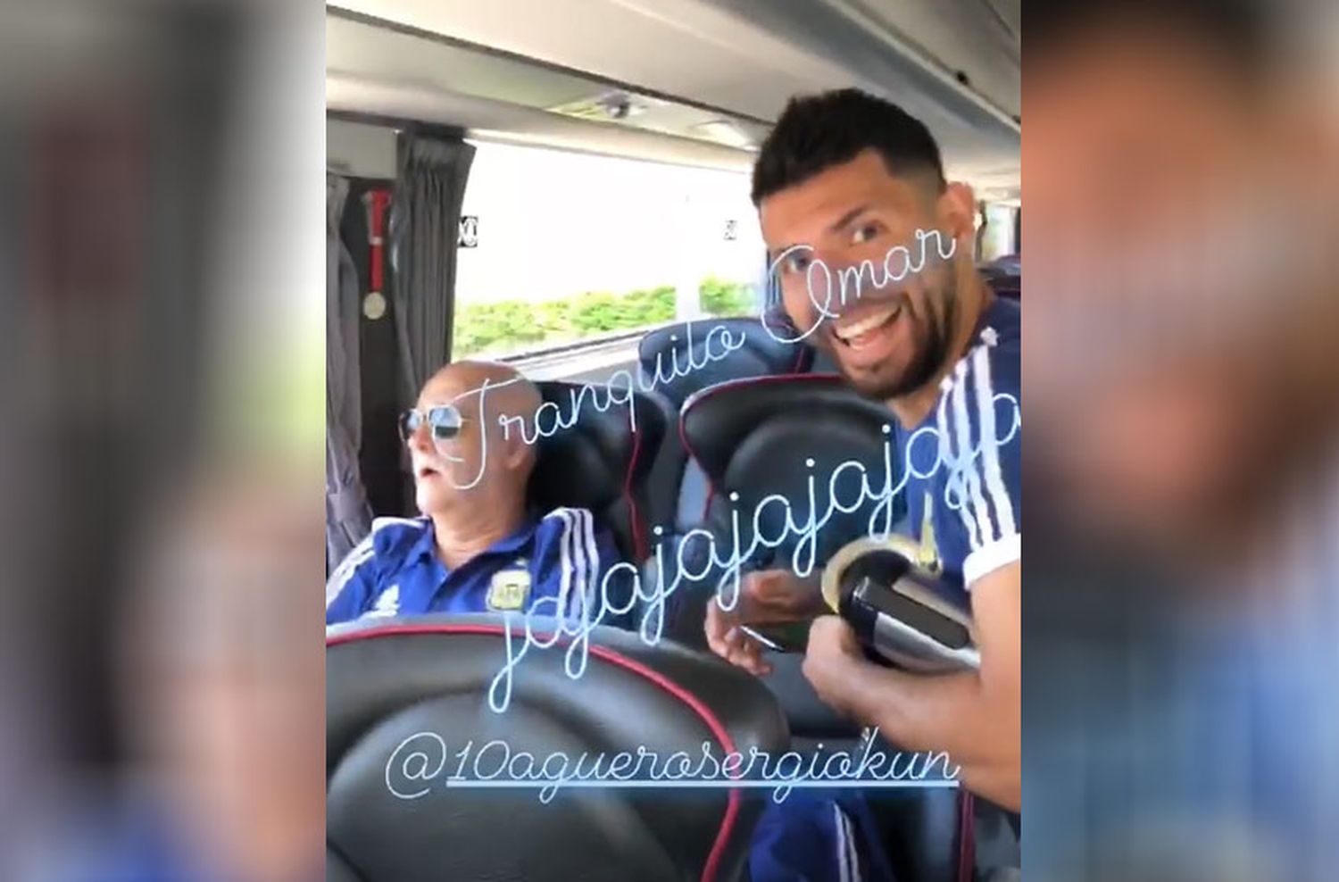 La broma de Di María y el Kun Agüero a un colaborador del plantel