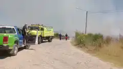 Bomberos de Villa Italia sofocaron un incendio en la Ruta 30