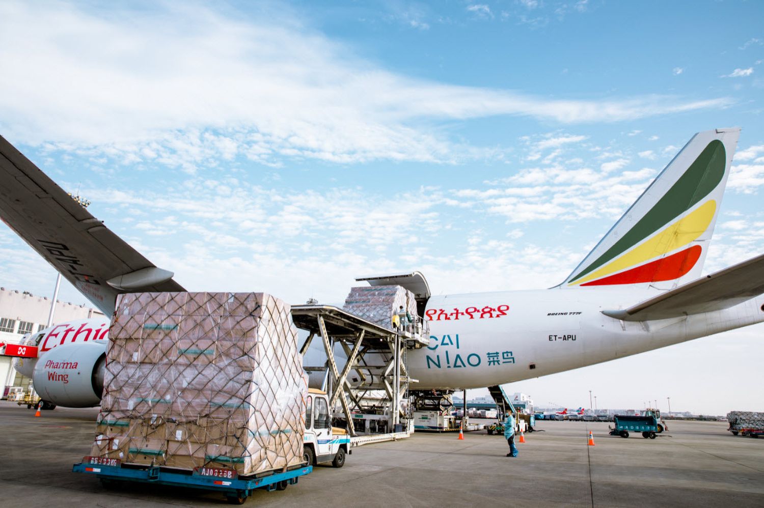 Ethiopian Cargo se asocia con el brazo logístico de Alibaba para distribuir vacunas