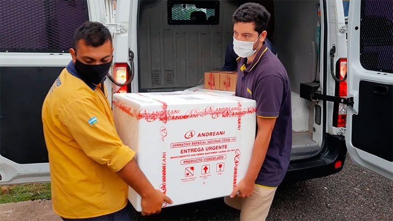 Entre Ríos recibió otras 2.000 dosis del primer componente de la vacuna