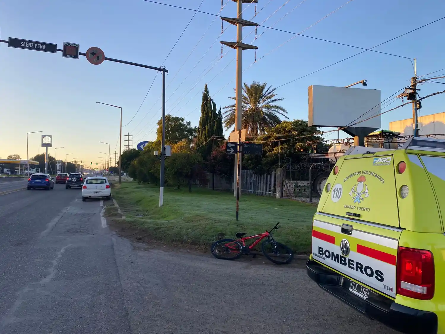 El accidente se registró minutos después del amanecer.