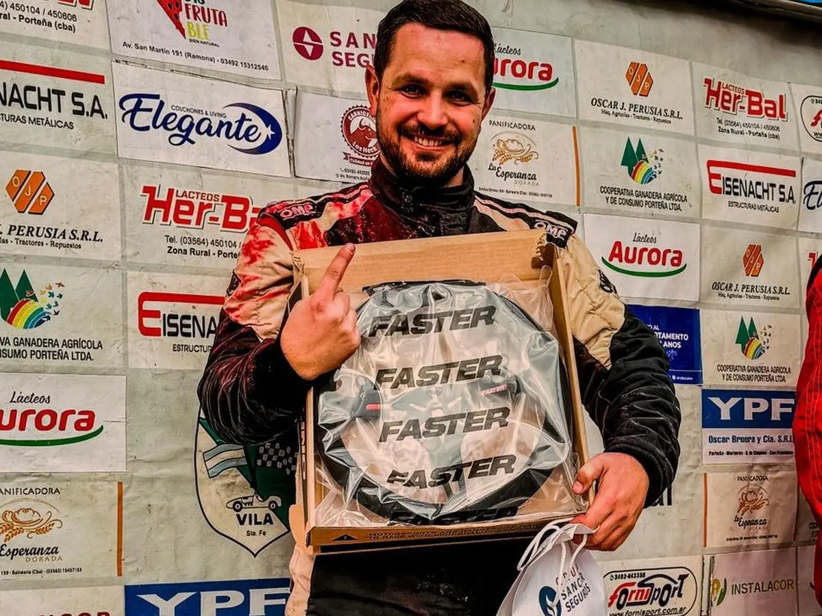 Agustín Bonomo es el nuevo campeón del Midgets del Litoral. Foto: Asoc. MDL