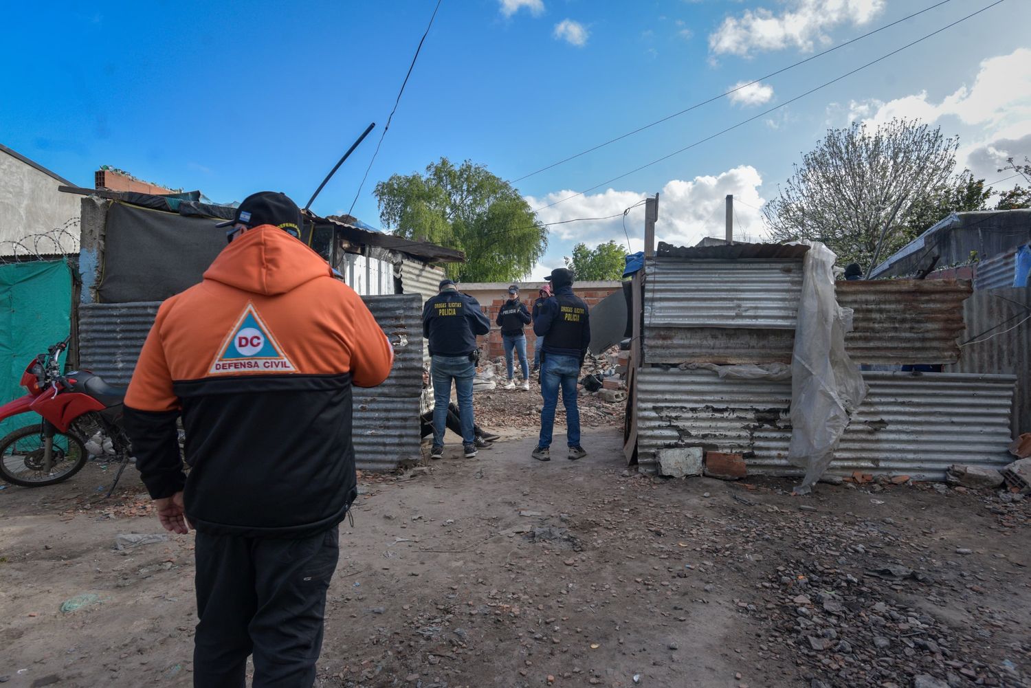 Derribaron dos búnkers de venta de drogas en Barrio Belgrano