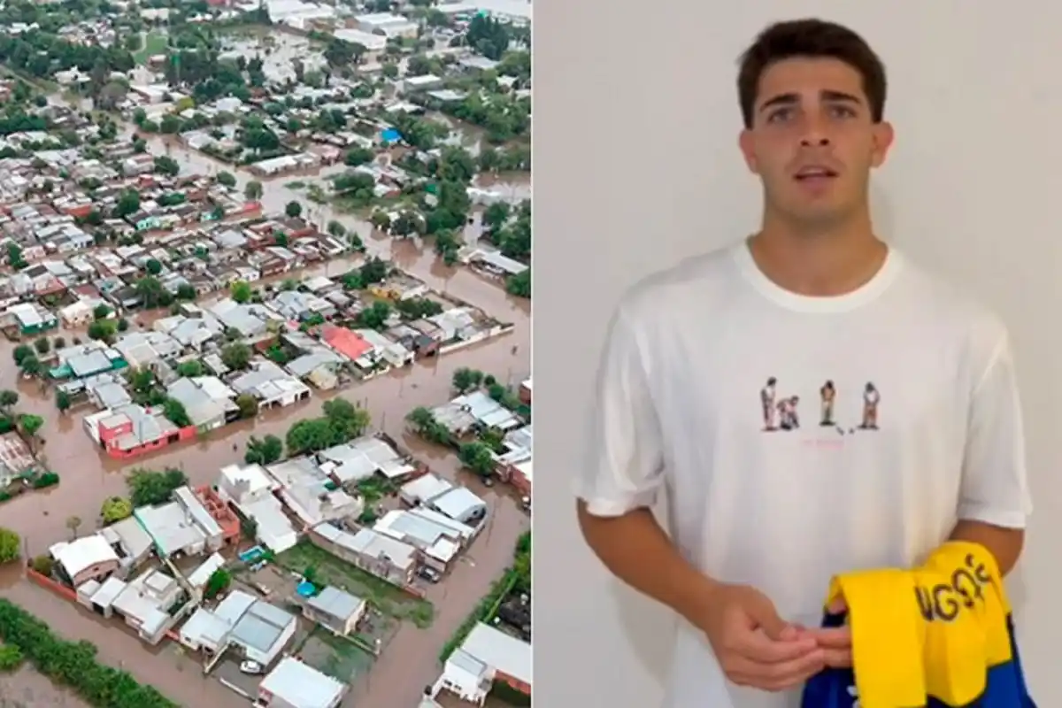 Vicente Taborda y un sorteo para solidarizarse con las inundaciones