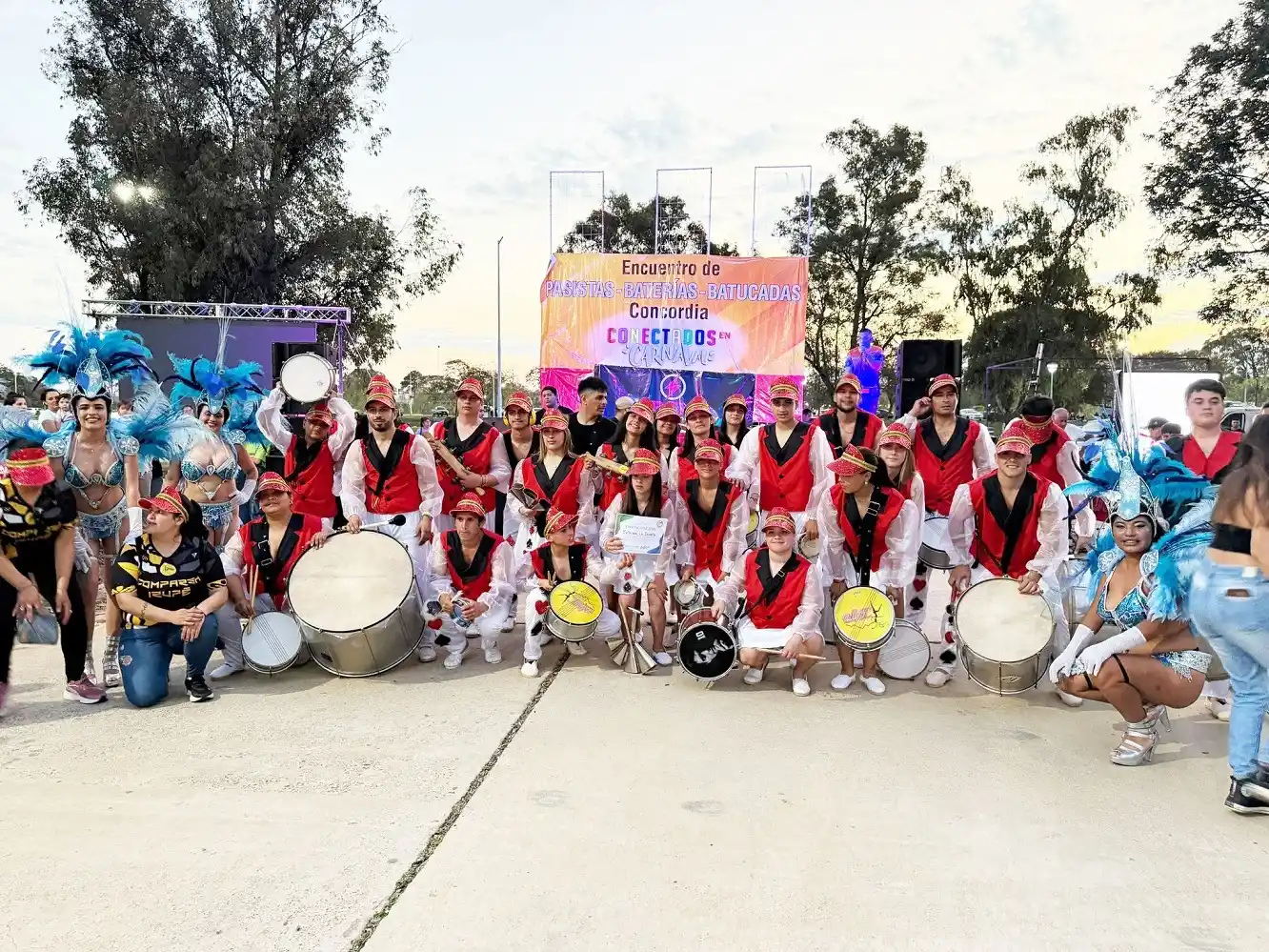 Concordia vibró al ritmo del Carnaval con el Encuentro Internacional de Pasistas, Baterías y Batucadas 2025