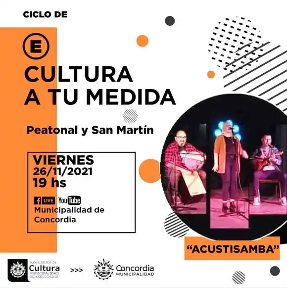 Acustisamba en una nueva edición de  Cultura a tu Medida