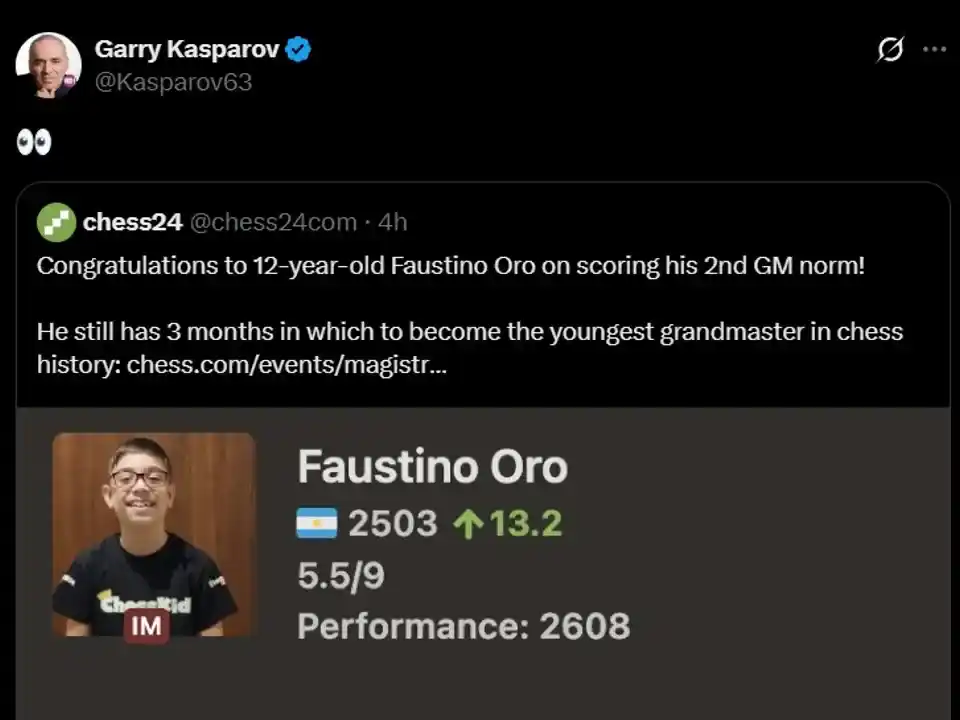 El posteo de Kaspárov