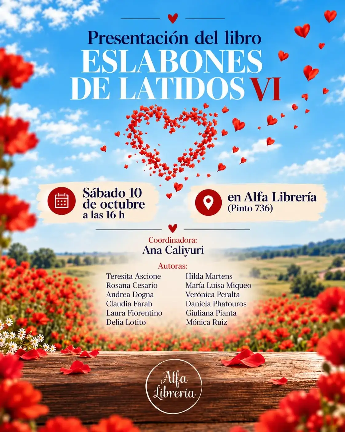 Presentación del libro "Eslabones de Latidos VI"