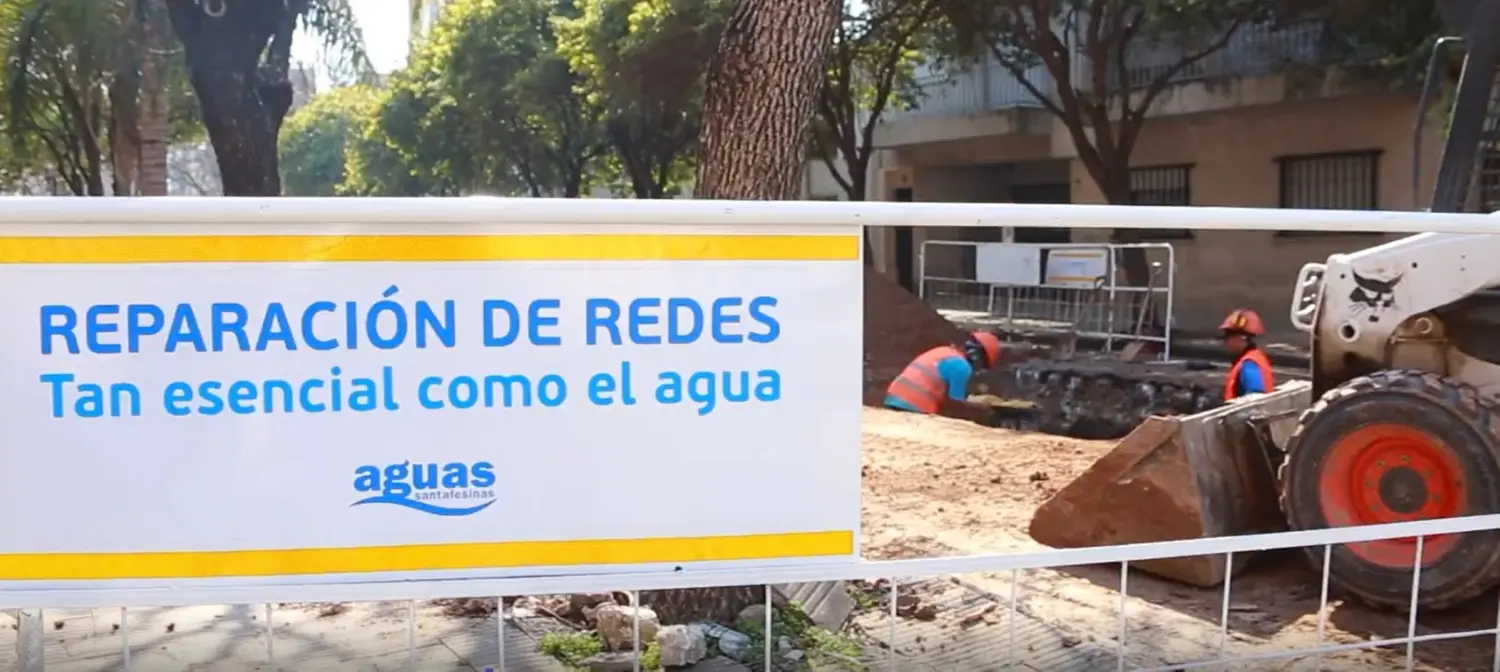 Por reparación de una cañería, disminuyó la presión de agua en tres barrios de Rafaela