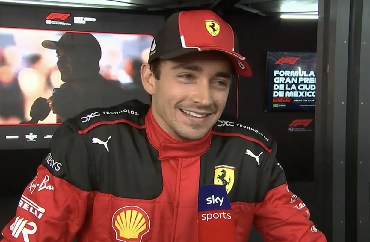 Leclerc hizo el mejor tiempo en México