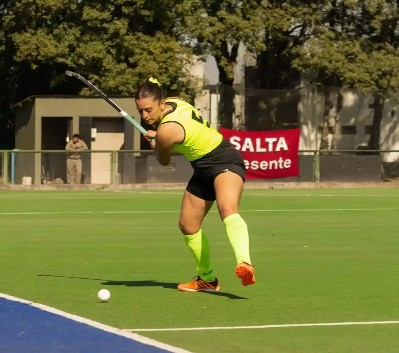 FOTO MAURO PIÑERO Eva Pérez, una de las integrantes del seleccionado tandilense.
