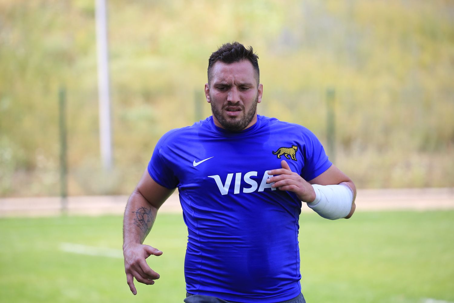 Ignacio Calles, en Sudáfrica con el plantel de Los Pumas