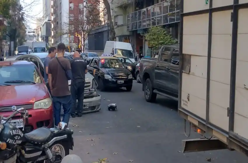 Choque y discusión en pleno centro de Mar del Plata