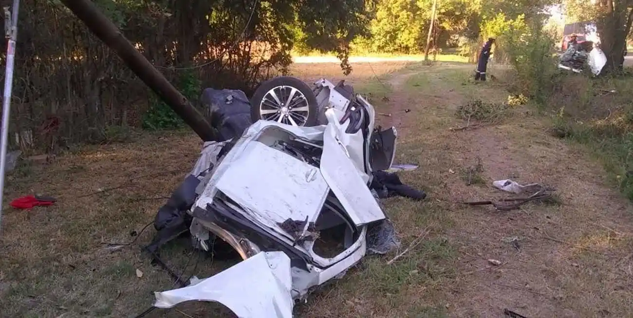 Ruta 33: una víctima fatal y un joven gravemente herido tras despiste cerca de Casilda  