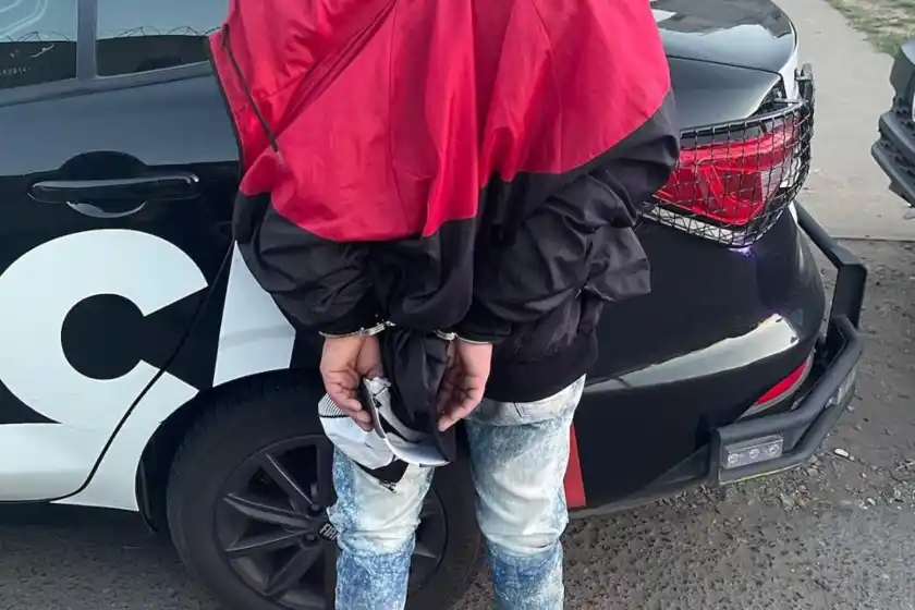 Delincuente detenido.