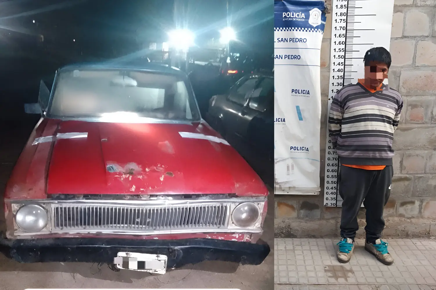 La Ford Ranchero quedó a disposición del Juzgado de Faltas.