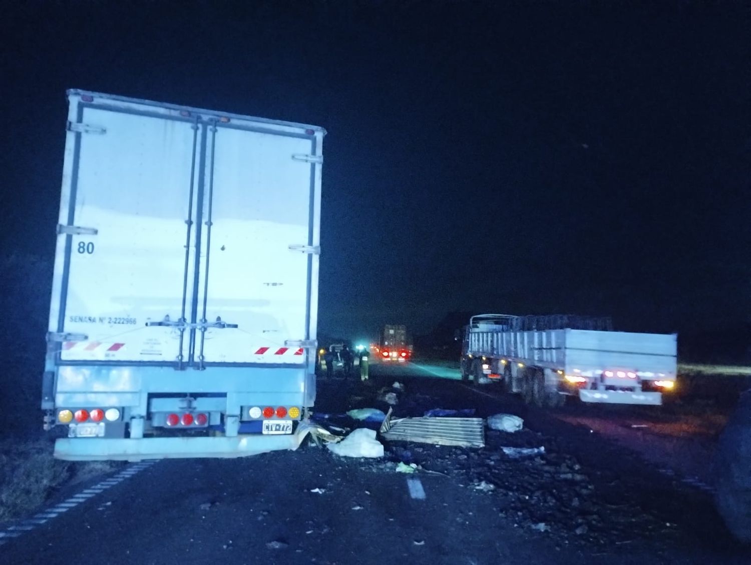 Chocaron dos camiones en ruta 9