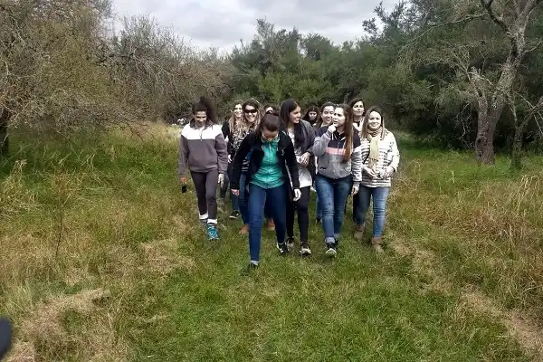 Estudiantes del Profesorado de la ENOVA visitaron la reserva Las Piedras