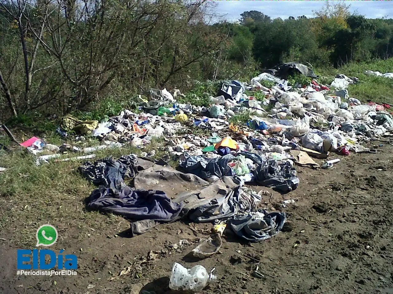 Camino al Ecoparque, un basural en formación 