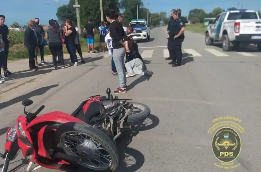Chocó a un motociclista y se fugó: lo aprehendieron cuando regresó al lugar a pie
