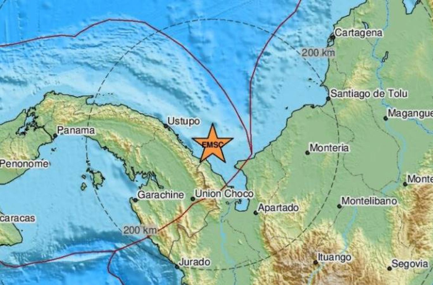 Sismo de magnitud 6,6 sacude frontera entre Colombia y Panamá