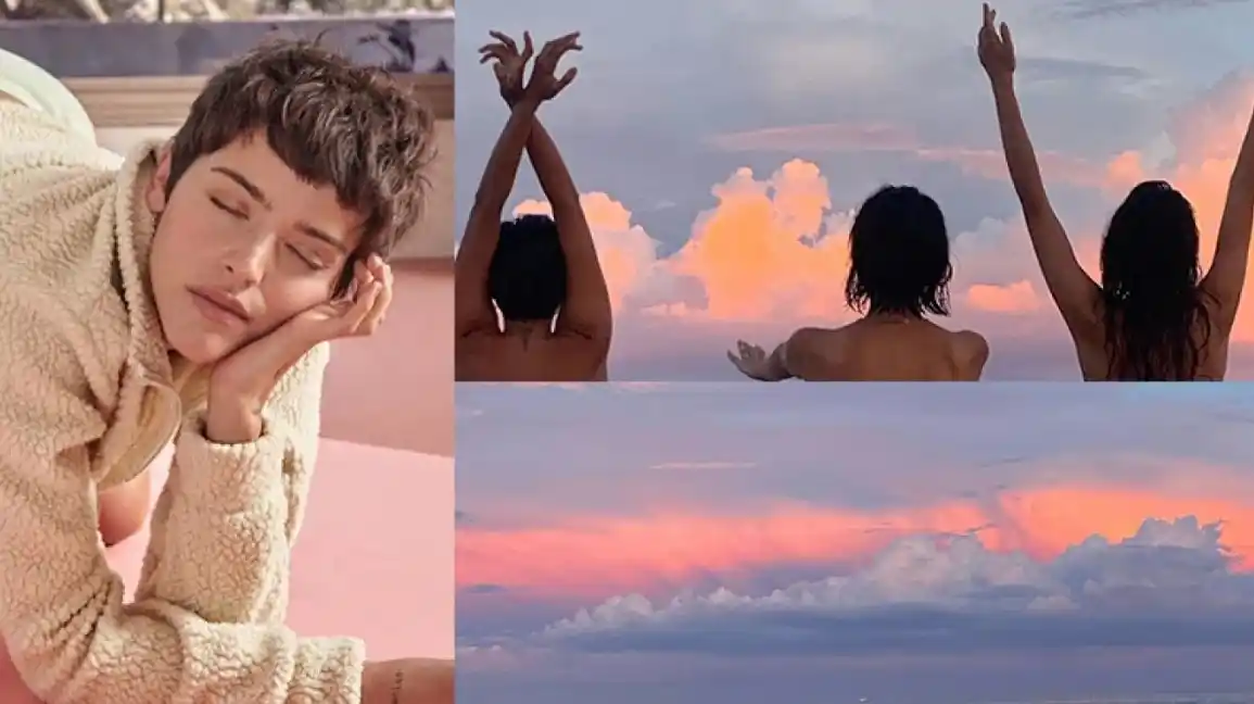 Las llamativas fotos de Calu Rivero bailando desnuda en la playa con sus amigas