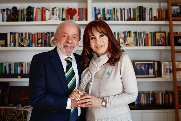 Cristina recibió la visita de Lula y criticó a Milei: "A él también intentaron callarlo"