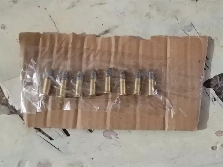 La Policía secuestró varios proyectiles. Foto: Gentileza