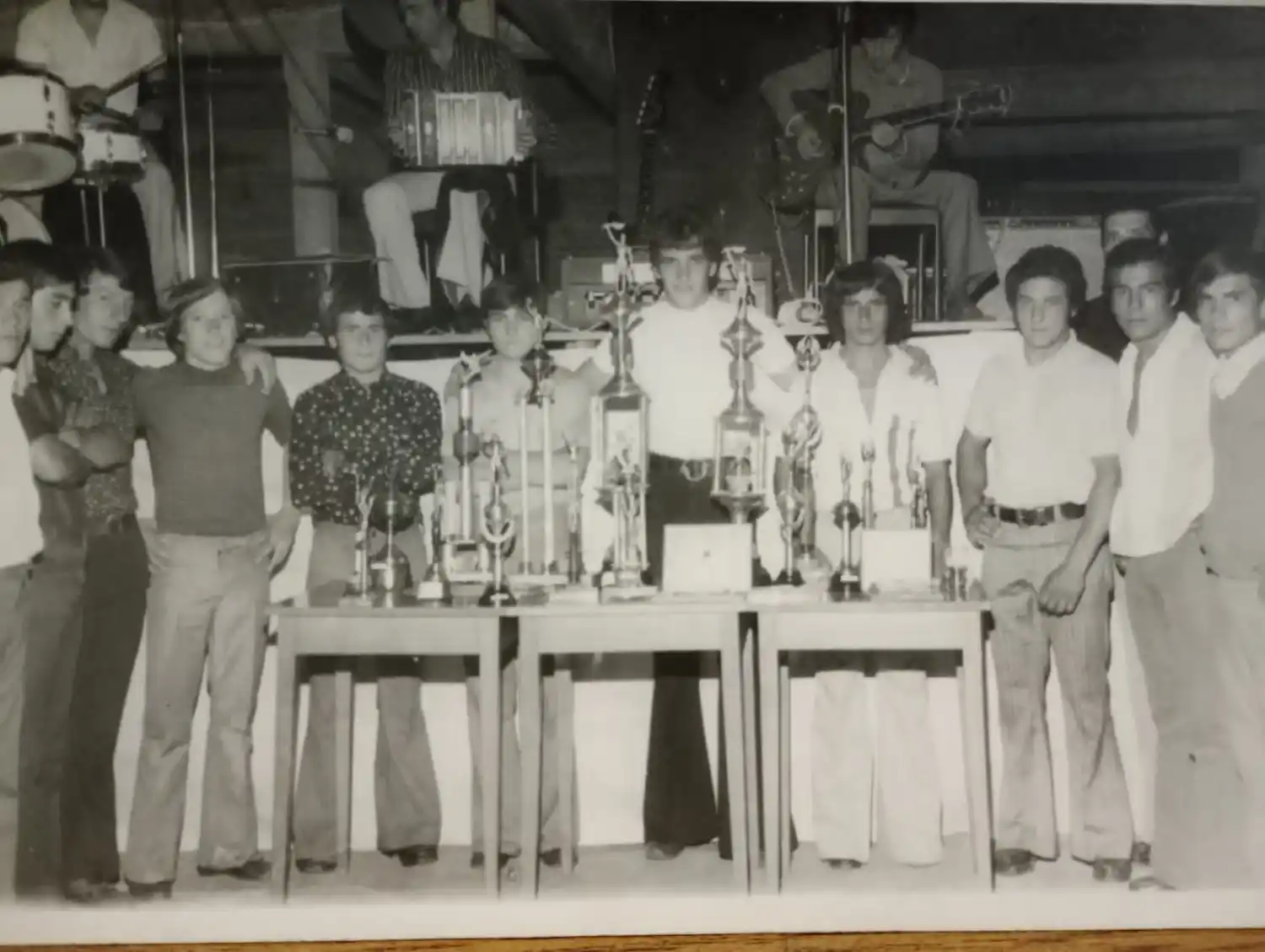 La premiación del torneo de box en 1973.
