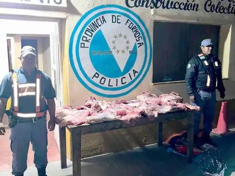 Abigeato esclarecido: secuestraron más de
80 kilos de carne y detuvieron a 3 personas
