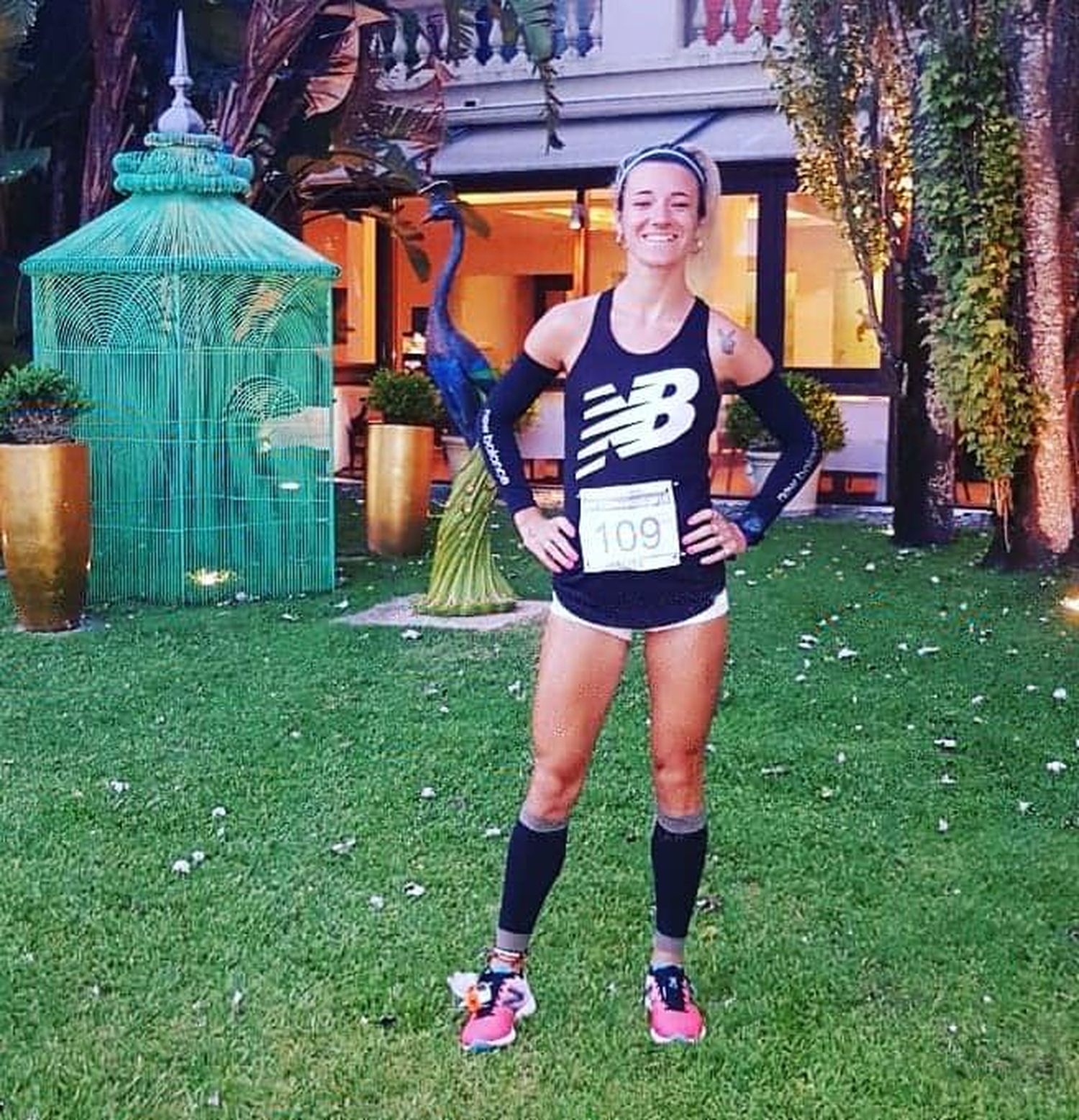 María Luján Urrutia se subió al podio en Uruguay