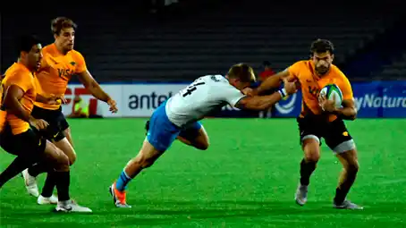 Con un try de Rodrigo Bruni,  Jaguares aplastó a Uruguay